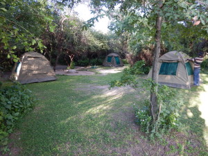 Our campsite at Guma Lagoon Camp.