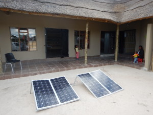 Khwai Village shop with solar power for the fridges.