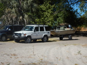 Before launching the boat