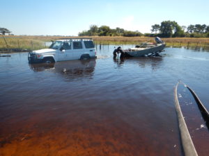 Detaching the trailer